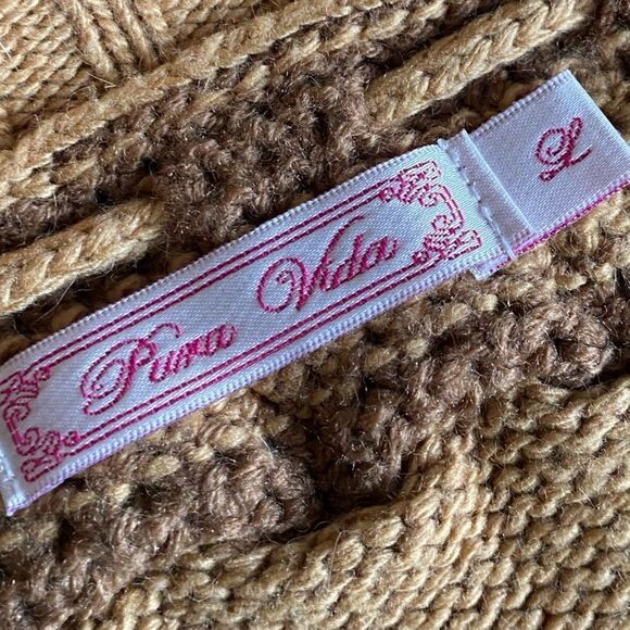 Pura Vida Ruffled Sweater Angora Blend Retro Womens Size Large - Picture 9 of 11